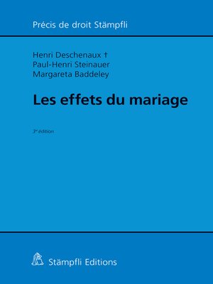 cover image of Les effets du mariage